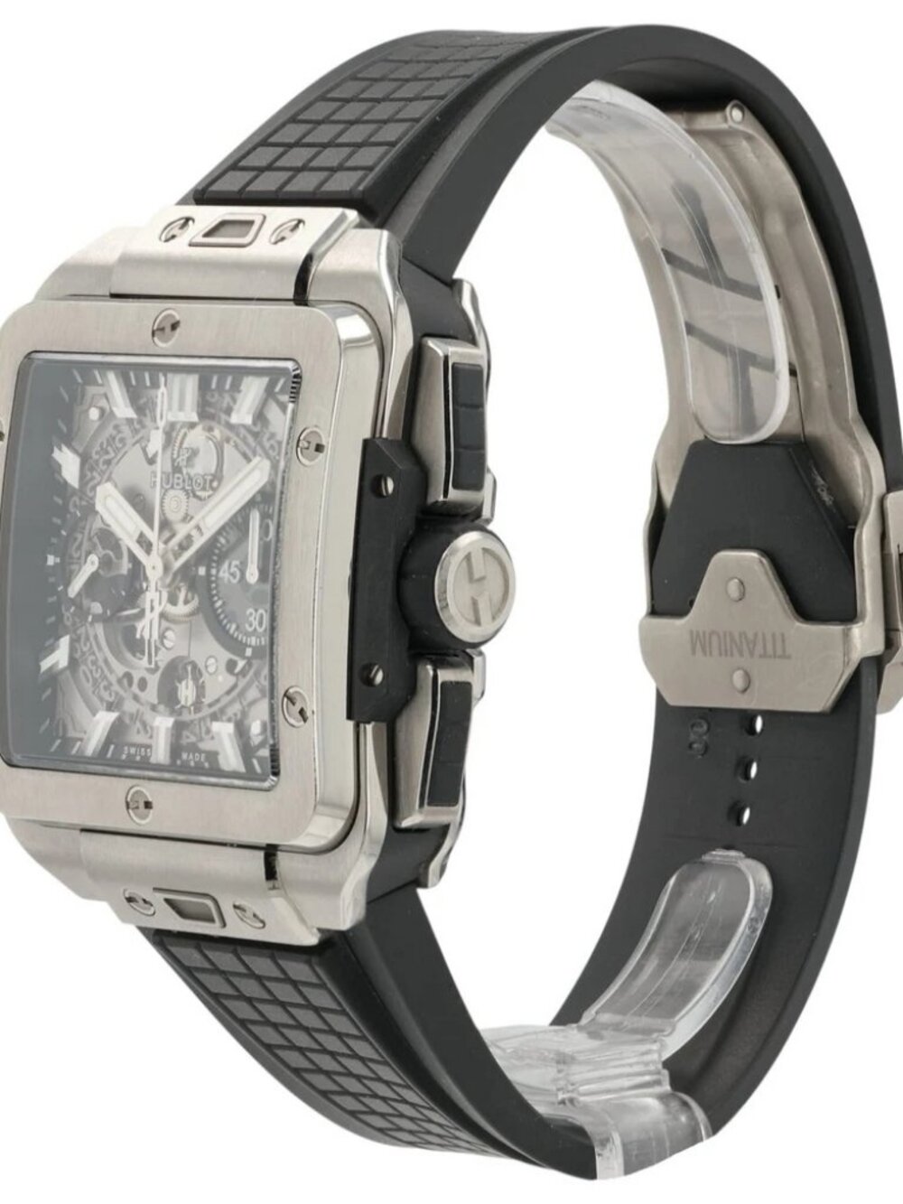 Hublot Square Bang Skeleton Dial Titanium 42mm Automatic Mens 821.NX.0170.RX - Picture 3 of 11